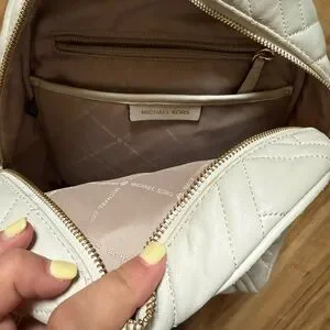 Michael Kors | Bags | Michael Kors Cream Quilted Backpack  display picture 1